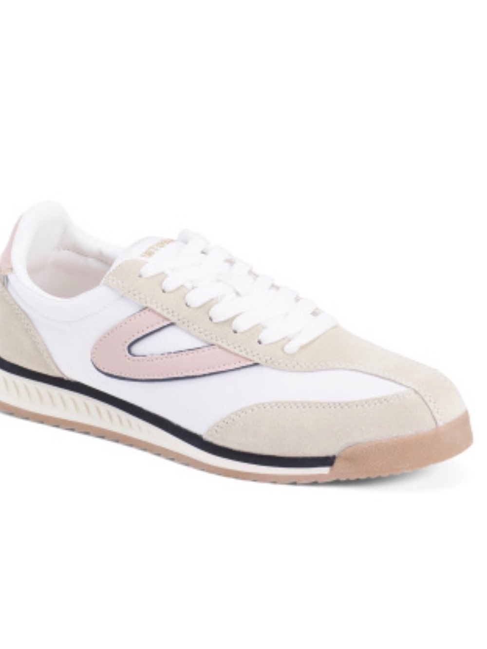 NEW in Box Tretorn White, Beige & Pink Low-Top Sneakers size 7